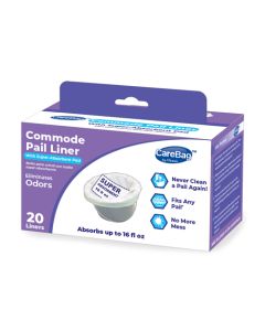 Carebag Commode Pail Liners (20-1/2x15-3/4 ) 16 oz. Bx/20