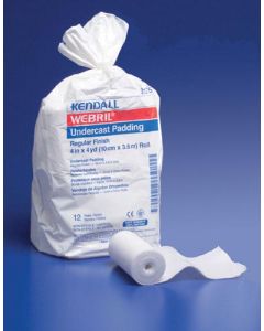 Webril 100% Cotton Undercast Padding 4  x 4 Yds Bg/12